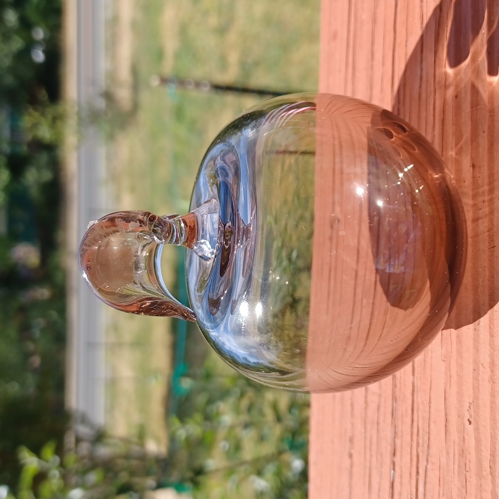 Bohemia glass apple hand-cut lead made in Czechoslovakia - Picture 3 of 5